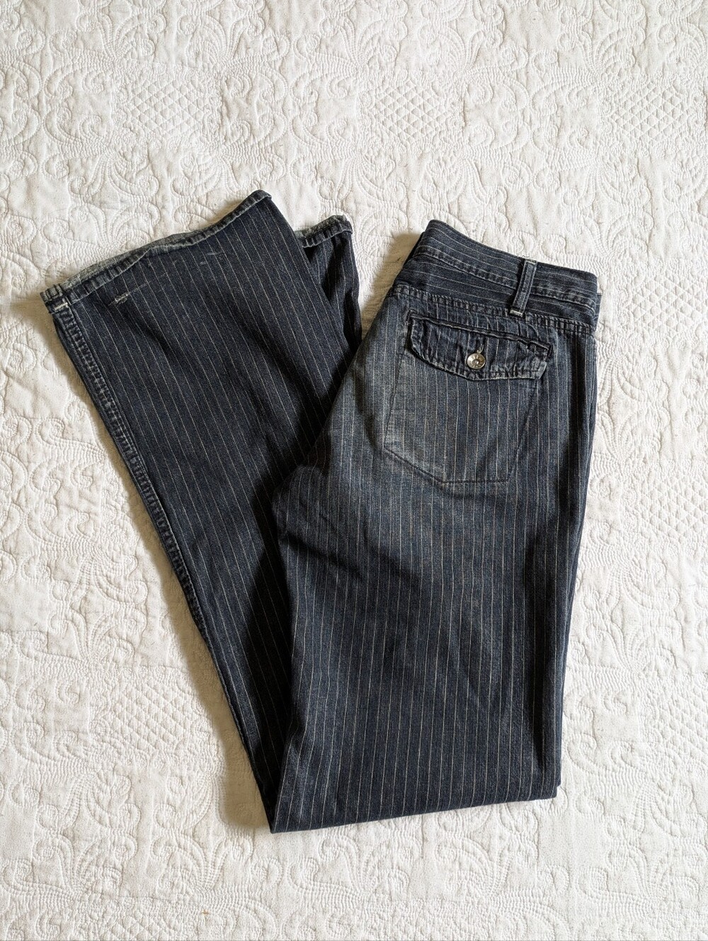 Gap 1969 Limited Edition Y2K Low Rise Pinstripe Flare Jeans